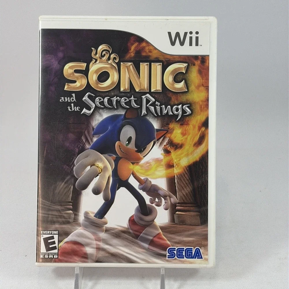 Sonic and the Secret Rings (Nintendo Wii, 2007) Disc & Case No Manual Tested